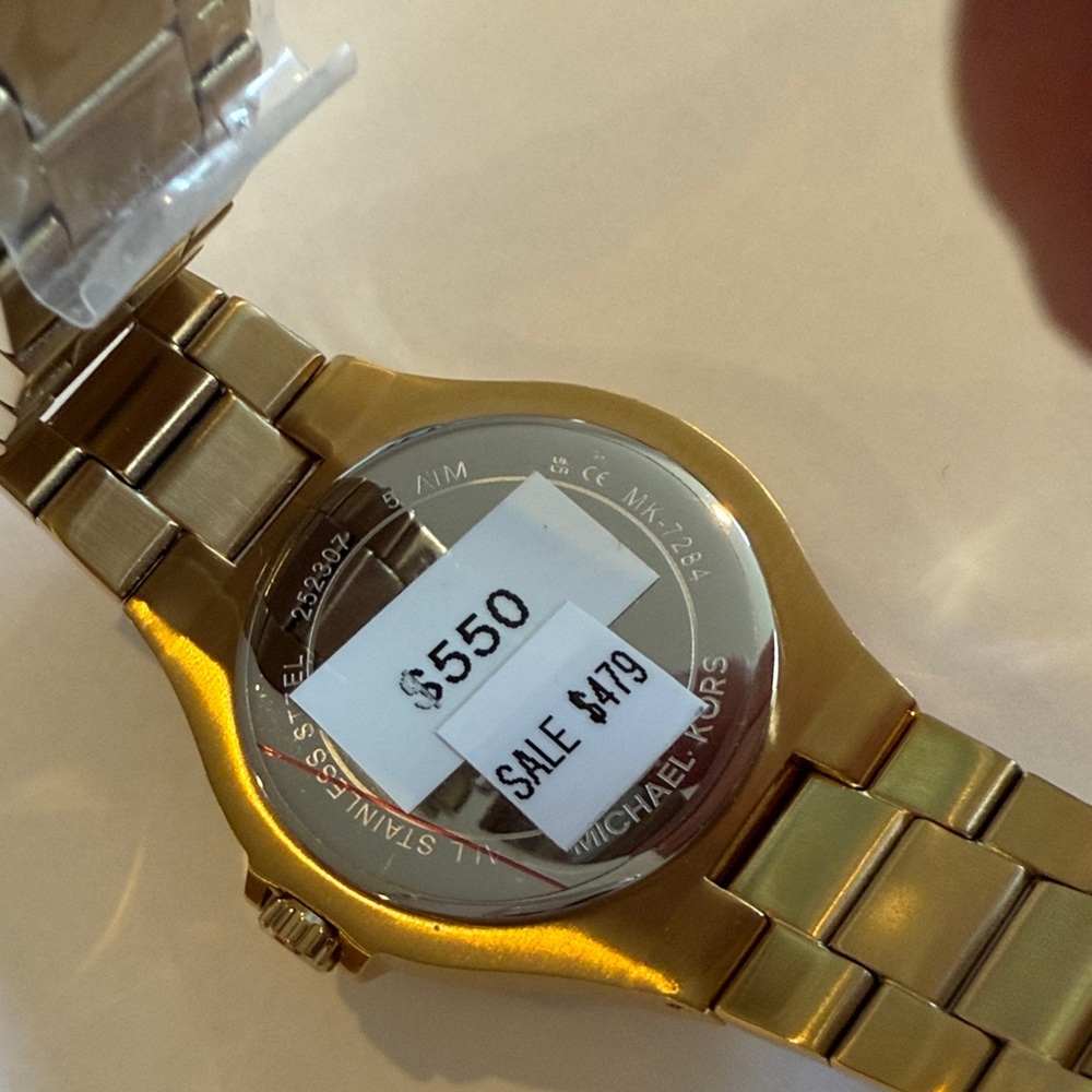 Michael Kors Leopard Print Gold and Black Watch MK7284 - Picture 2 of 6